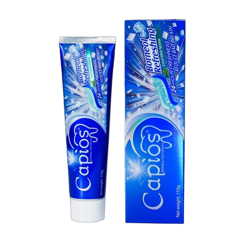 CAPIOS Borneol Charcoal Toothpaste packaging