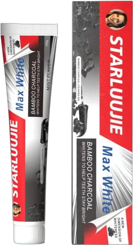 STARLUUJIE Bamboo Charcoal Whitening Toothpaste packaging