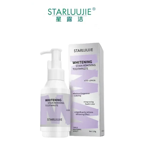 STARLUUJIE Whitening Stain-Removal Toothpaste (Bottle) packaging