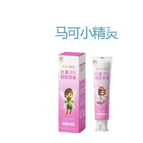 Marco Little Elf Kids Anti-Caries Toothpaste (Peach Watermelon) packaging