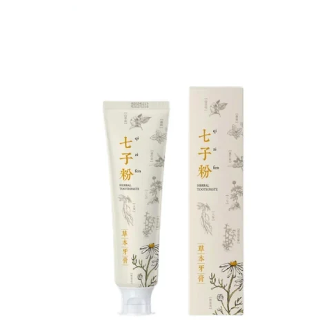 Seven-Herb Powder Herbal Toothpaste packaging