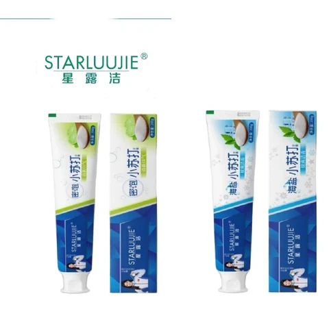 STARLUUJIE Dense-Foam Baking Soda Toothpaste packaging